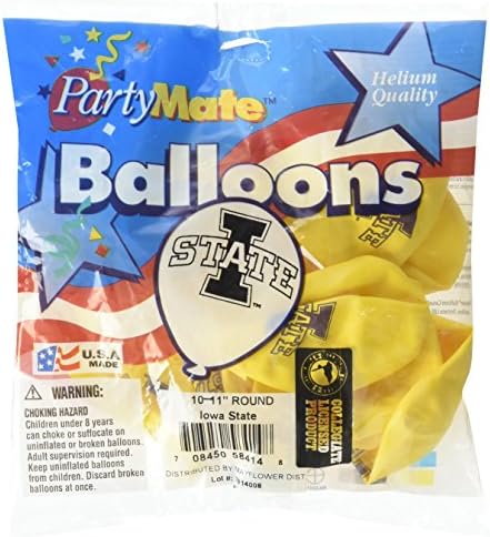 Kompanija Pioneer Balloon Iowa State Latex baloni, 11 , višebojna