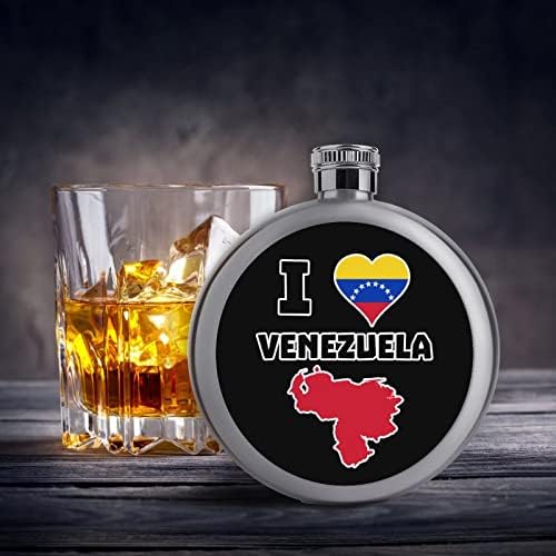 Volim Venecuela Hip tikvice za alkohol od nehrđajućeg čelika vino tikvica za višekratnu upotrebu