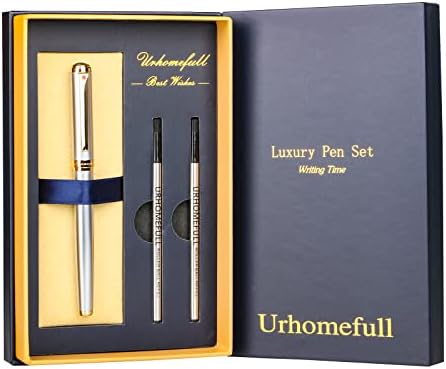 Urhomefull zadivljujuća luksuzna Rollerball olovka sa 24k zlatnim ukrasima,Švicarski vrh sa dopunjavanjem