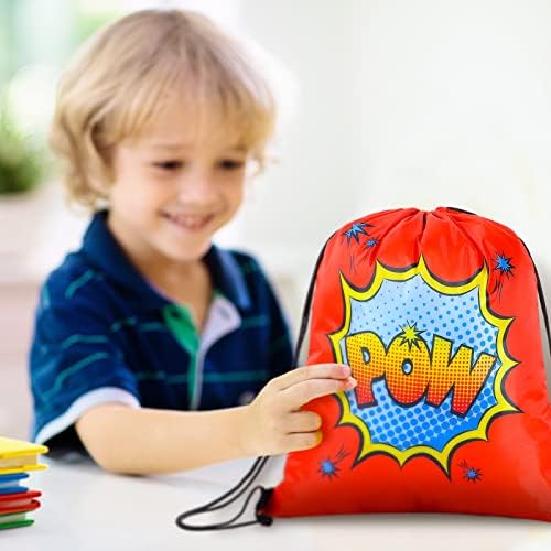 24 komada Hero Party Favor torbe vezice ruksaci Party Goody torbe poslastica torbe za djecu rođendan tema