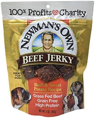 Newmanova vlastita govedina Jerky 2 Set poslastica za pse, paket 2 ukusa, originalni recept za recept i goveđi