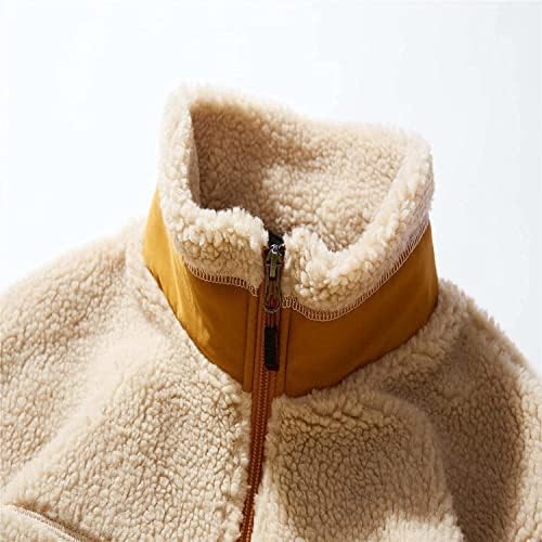 UOFOCO prevelizirani izlazak zimske jakne, ležerna jakna s dugim rukavima LEAL Warm Fleece Comfort