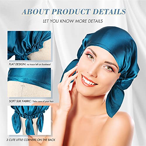 4 komada svilena kapa za spavanje pola elastične kose poklopca