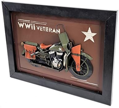 Stare moderne rukotvorine Vintage WWII motocikl 3D slika
