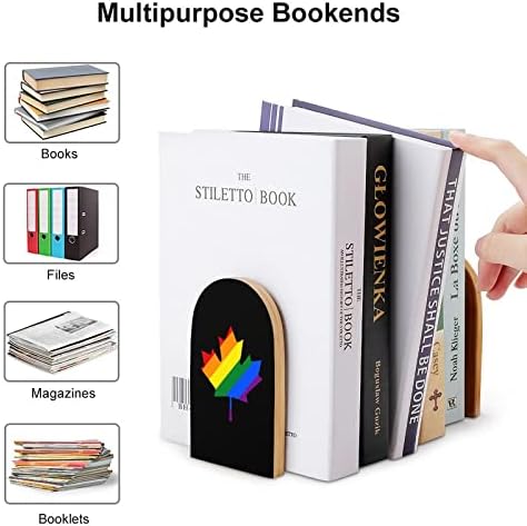 Kanada LGBT Pride knjiga završava za police drveni stalak za knjige držač za knjige za dekoraciju školskog