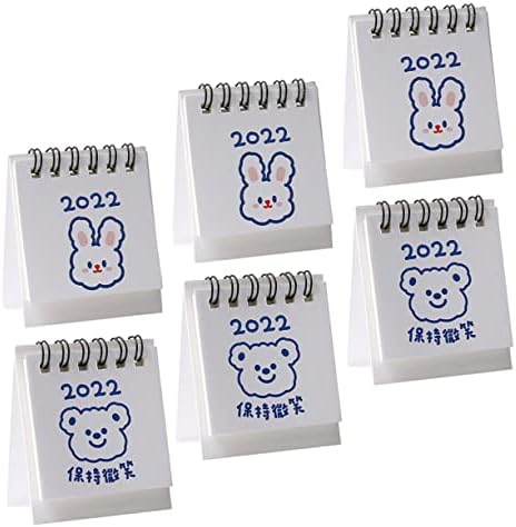 Homoyoyo 6pcs 2022 2022 Kalendar Desktop kalendar Stolni kalendar Mini kalendar Kalendar za stol za kalendar