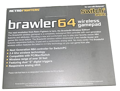 Retro Fighters Brawler64 USB bežično izdanje Next-Gen Nintendo prekidač MAC & PC bežični kontroler