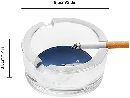 Fudbal u oblacima Cigarete Pušači Glass pepeljara Ladica pepela za kućni uređivač stolara Desk Decration