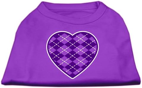 Mirage Pet proizvodi Argyle Heart Purple Screen Scret Majica Purple SM