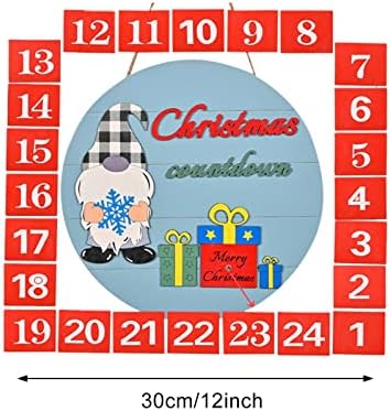Božić Countdown Calendar Dolazi Sa 24 Zamjenjivi Brojevi Jednostavan Za Instalaciju/Spreman Za Predstojeći