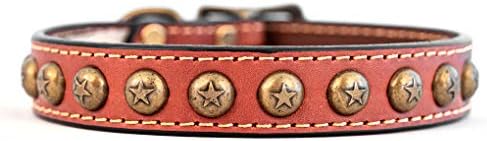 Auburn Leathercrafters Heirirom Star Star Veličina ovratnika: 1 x 22, boja: burgundija