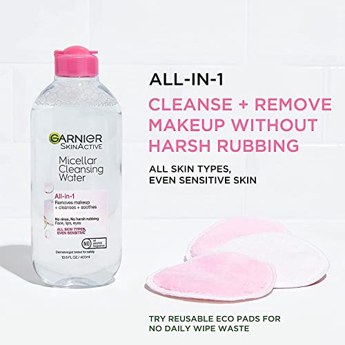 Garnier micelarna voda za uklanjanje šminke, sredstvo za čišćenje lica za žene sve tipove kože paket