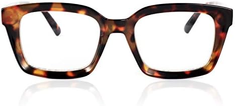 JiSoo prevelike naočare za čitanje za žene 1,5, stilski dizajnerski čitači veliki okvir sa opružnim