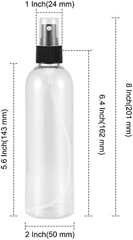 SHEUTSAN 24 Pack 8oz plastične bočice sa raspršivačem, clear Empty fine Mist bočica sa raspršivačem,