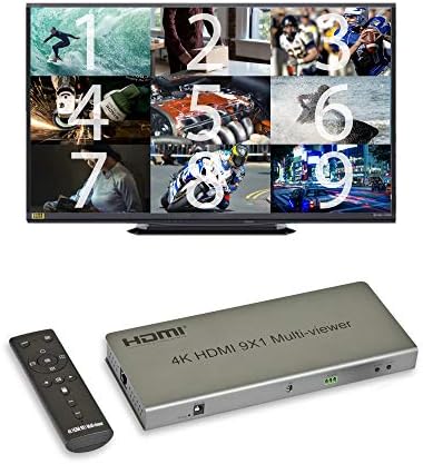 Expert Connect 9-kanalni HDMI Multi-Viewer/razdjelnik ekrana/prekidač | 1080p / 4K@30Hz | 11 načini gledanja