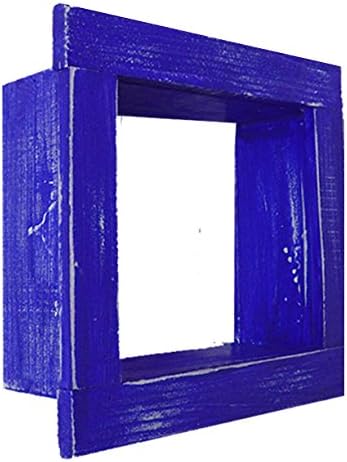 Kvadratna / drvena sjenila / drvena sjena zaslon - 12 x 12 - kraljevsko plava - ukrasna povratila