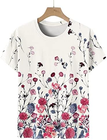 Ženski bluza za bluzu za brod Lounge Top Tees Kratki rukav Grafikon opušteno FIT LJETNA FALL BLUSE 2023 Trendi za odjeću MG