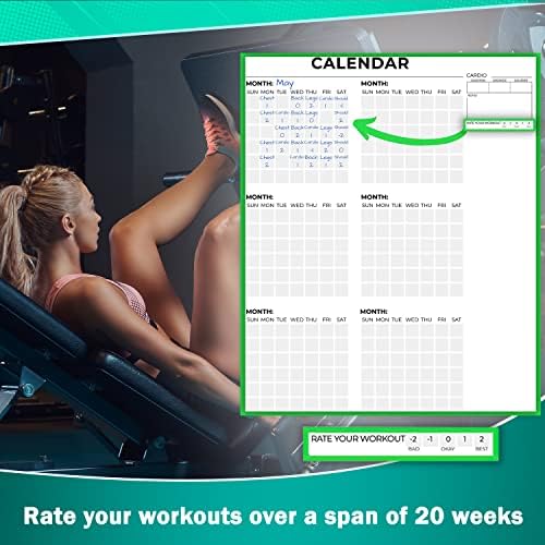 Portage Fitness & amp; Workout Notebook-fitnes časopis , 2023 dnevnik treninga, bilježnica za vježbanje i trening