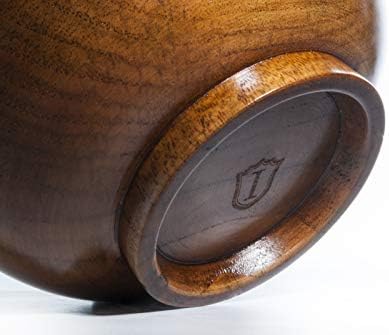 Otoffer Japanski stil Jujubee Drvena posuda Rice Bowl Bowl Miso Sup Bowl Dekorativna zdjela