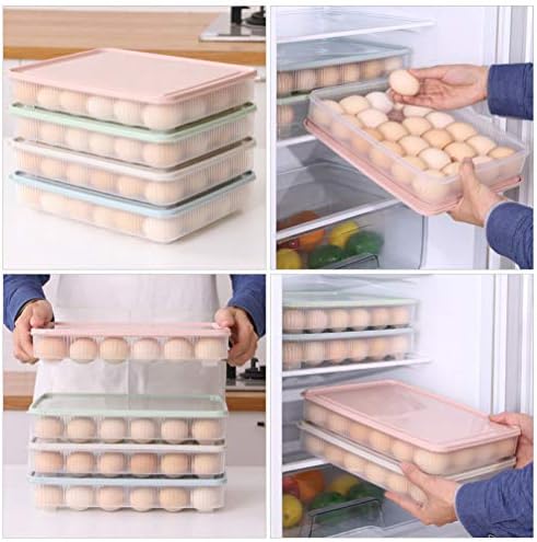 SOLUSTRE kontejneri za hranu frižider Organizator kante plastični držač za jaja sa poklopcem Multifukcijski