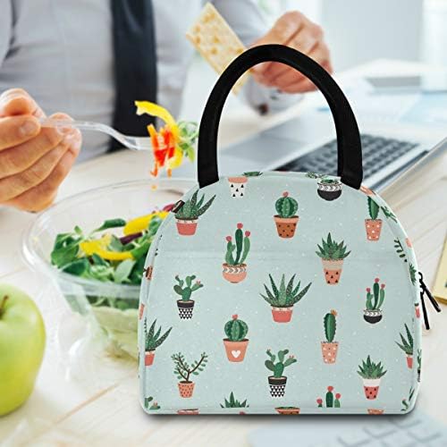 MOYYO slatka kaktusi sukulenti torba za ručak Cooler Bag ženska torba izolovana kutija za ručak višekratna