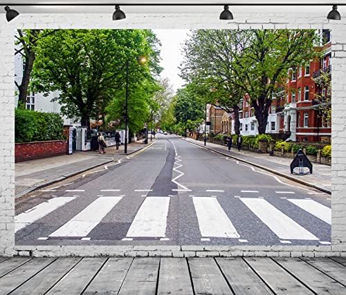 BELECO 5x3ft Fabric Abbey Road Street pozadina za fotografiju muzički bend pozadina svjetski