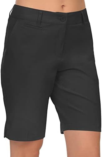 Lesmart ženske golf kratke hlače Lagana rastezana opuštena fit dužina koljena dame Bermuda Hlače