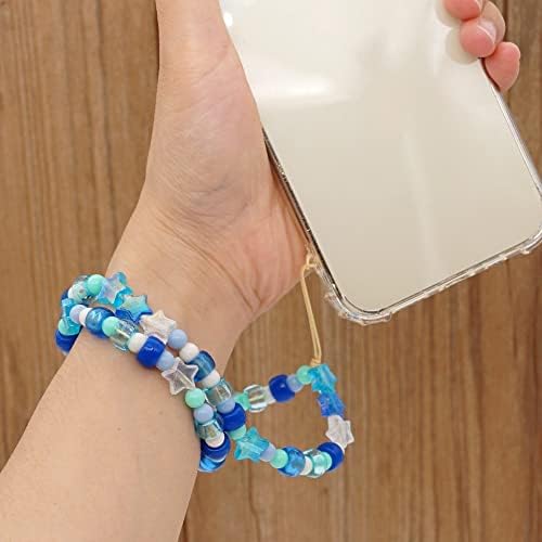 WYKDD ručno izrađene perle sa perlama protiv gubitka personalizirane vezice za mobilni telefon boemske