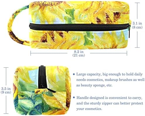 Kozmetičke vrećice za žene, torbe torbice za šminku Organizator za skladištenje šminke Girls, suncokretovo