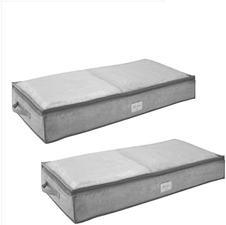 Pojednostavite 2 pakovanja ispod pohrane kreveta, dobro za posteljinu, sezonski predmeti. Štiti od prljavštine