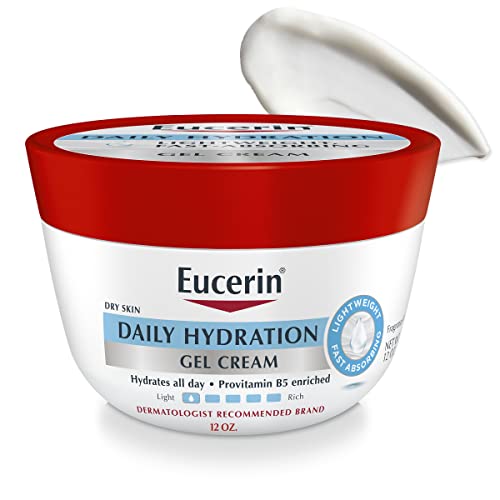 Eucerin Daily Hydration Gel krema, hidratantna krema za tijelo bez mirisa za suhu kožu, obogaćena provitaminom