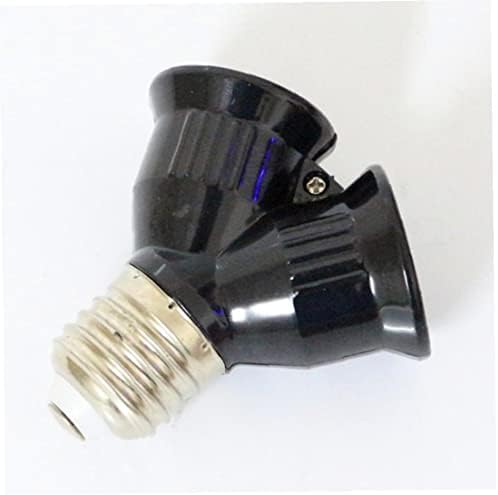 1kom Crni vatrootporni Abs Materijal E27 do 2 E27 Konverter držača lampe LED sijalica baza svjetla E27