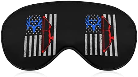 American Bow Lov u SAD zastave Mekane maske za oči s podesivim kaišem laganim udobnim očima za spavanje
