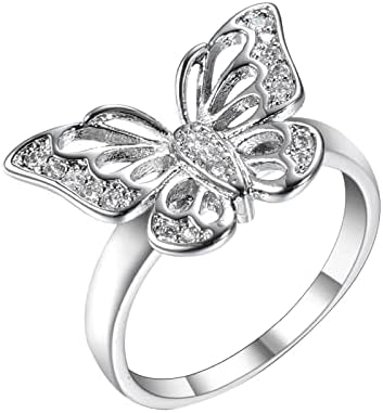 Kreativna žena cirkon narukvica za životinje Leptir nakit prsten za vjenčanje prsten modna princeza zaručnička