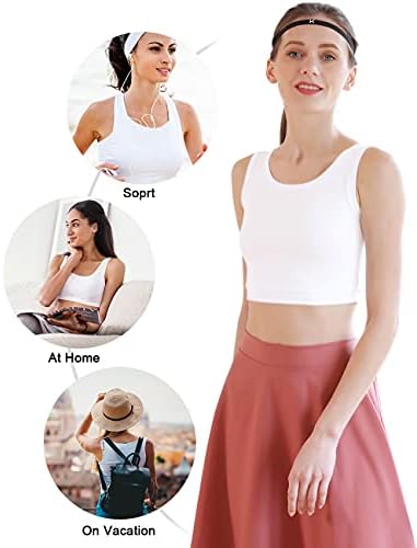 Vikideer 3 Pack Basic Cisterne za usjeve za žene kratke joga plesne atletske sportske majice za