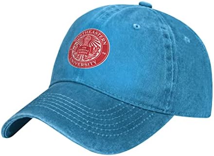 Pandeok sjeveroistočni univerzitet Podesivi bejzbol kapa pamučni kaubojski šešir, moderan za muškarca