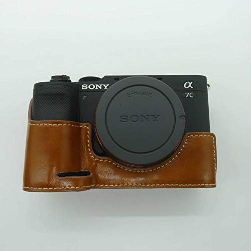 PU Koža pola kamera torba poklopac dna otvaranje verzija za Sony Alpha A7c