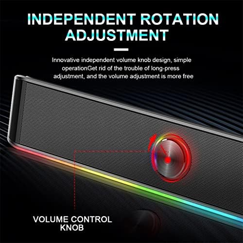 Cxdtbh 3.5 mm Stereo Surround Muzika Pametni RGB zvučnici kolona zvučna traka za zvučnike za računar
