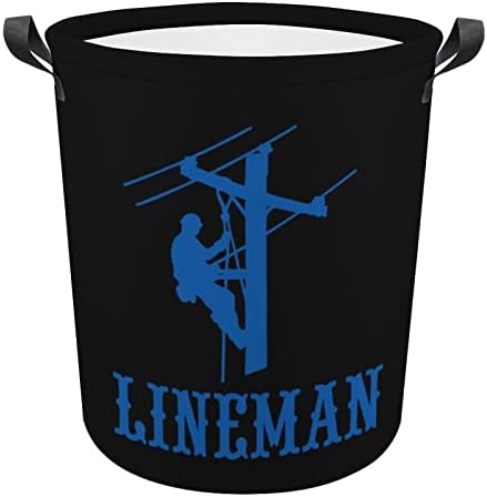 Električni kabel Lineman1 sklopiva korpa za pranje rublja Vodootporna košara za pohranu bin s ručkom 16.5 x 16.5 x 17