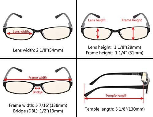 GR8Sight 5-pakovanje računarskih naočala za čitanje računara UV zaštita Čitaoci za naočale žene