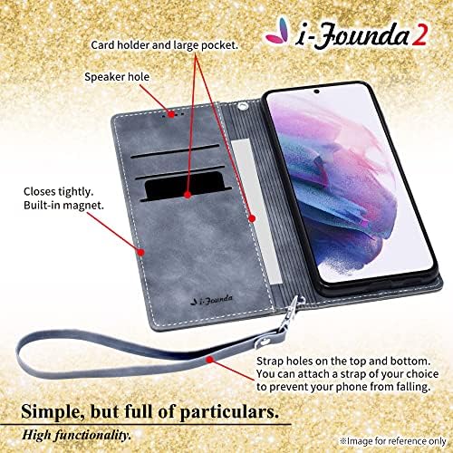 Shizukawill PU kožna torbica za Galaxy S21 Flip Folio poklopac iFounda2