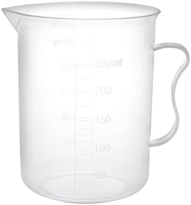 Uxcell Mjerni čaša 300ml PP plastična bitarna čaša prozirna s ručkom za laboratorijske kuhinjske