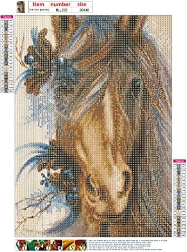 MXJSUA DIY 5D dijamantski Slikarski konj po broju kompleti za odrasle, konjski dijamantski Slikarski kompleti