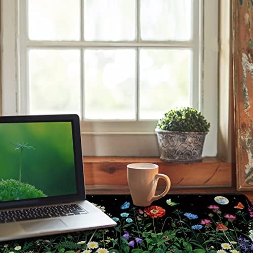 Edeesky velika podloga za miša za stoni računar,XXL laptop podloga za miš,slatka prostirka za miš za cvijeće,prošireni