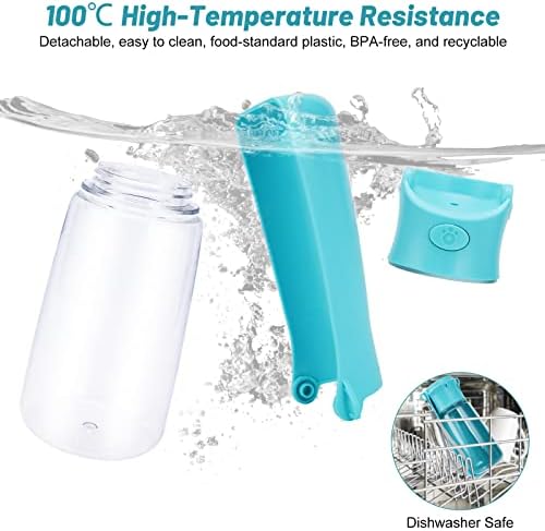 BUIDIC sklopivi prijenosni dozator za flašu vode za pse 【robustan & amp; sef za pranje u mašini za