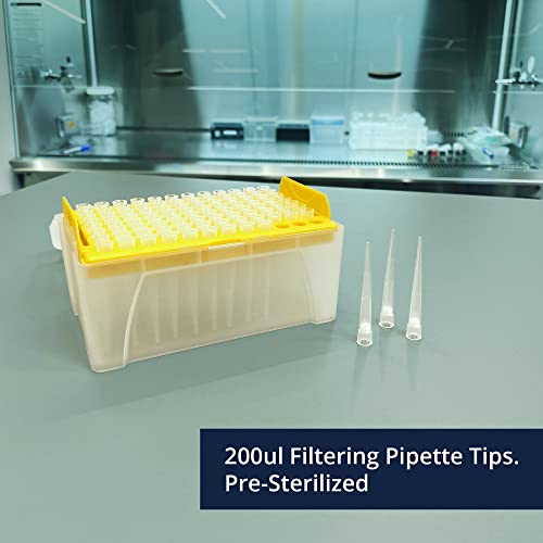 Savjeti za pipete za filtriranje od 200 ul-univerzalni savjeti za pipete filtera - prozirno bijeli, bez