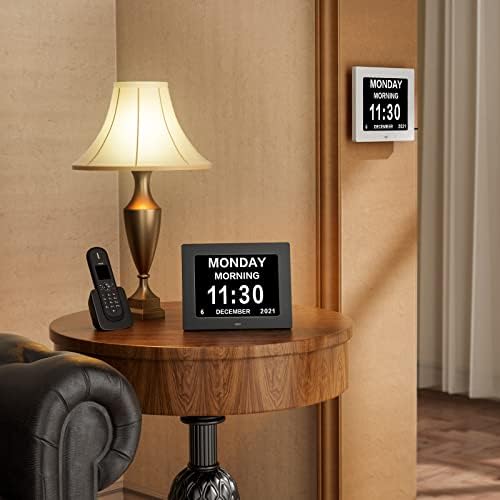 Pipishell dnevni sat Premium Digitalni budilnik sa izuzetno velikim LCD ekranom ,elektronski zidni