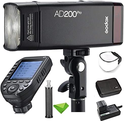Godox AD200 Pro AD200PRO W / XPROI-N okidač za Nikon Cameras, TTL Flash 200WS 2.4g Flash Strobe, 1/8000 HSS,