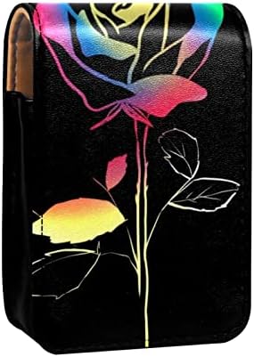 ORYUEKAN ruž za usne sa ogledalom slatka prenosiva torba za šminkanje kozmetička torbica, neonska