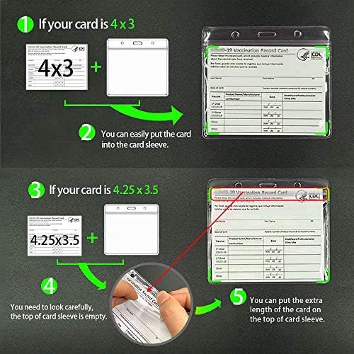 3 paketa-držač značke lične karte, vertikalni prozirni držač PVC kartice prozirni Vinilni plastični